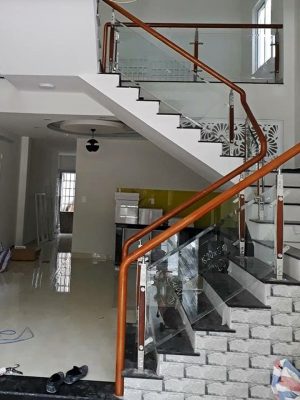 Lan Can Cầu Thang Kính CT123